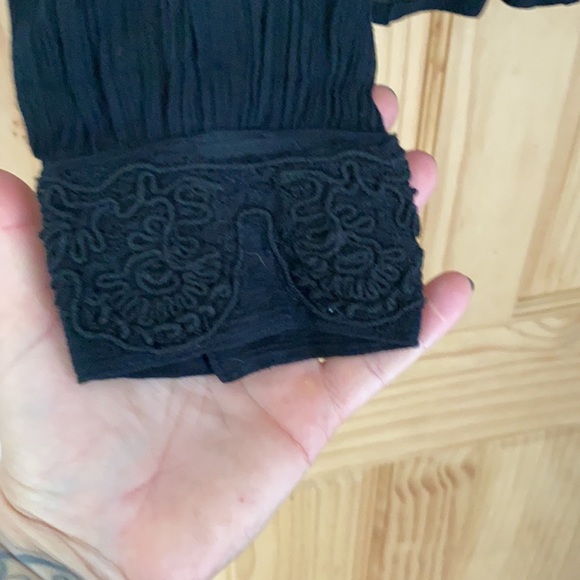 Kensie Jeans Black Shirt size L, Lovely Details - Picture 5 of 8